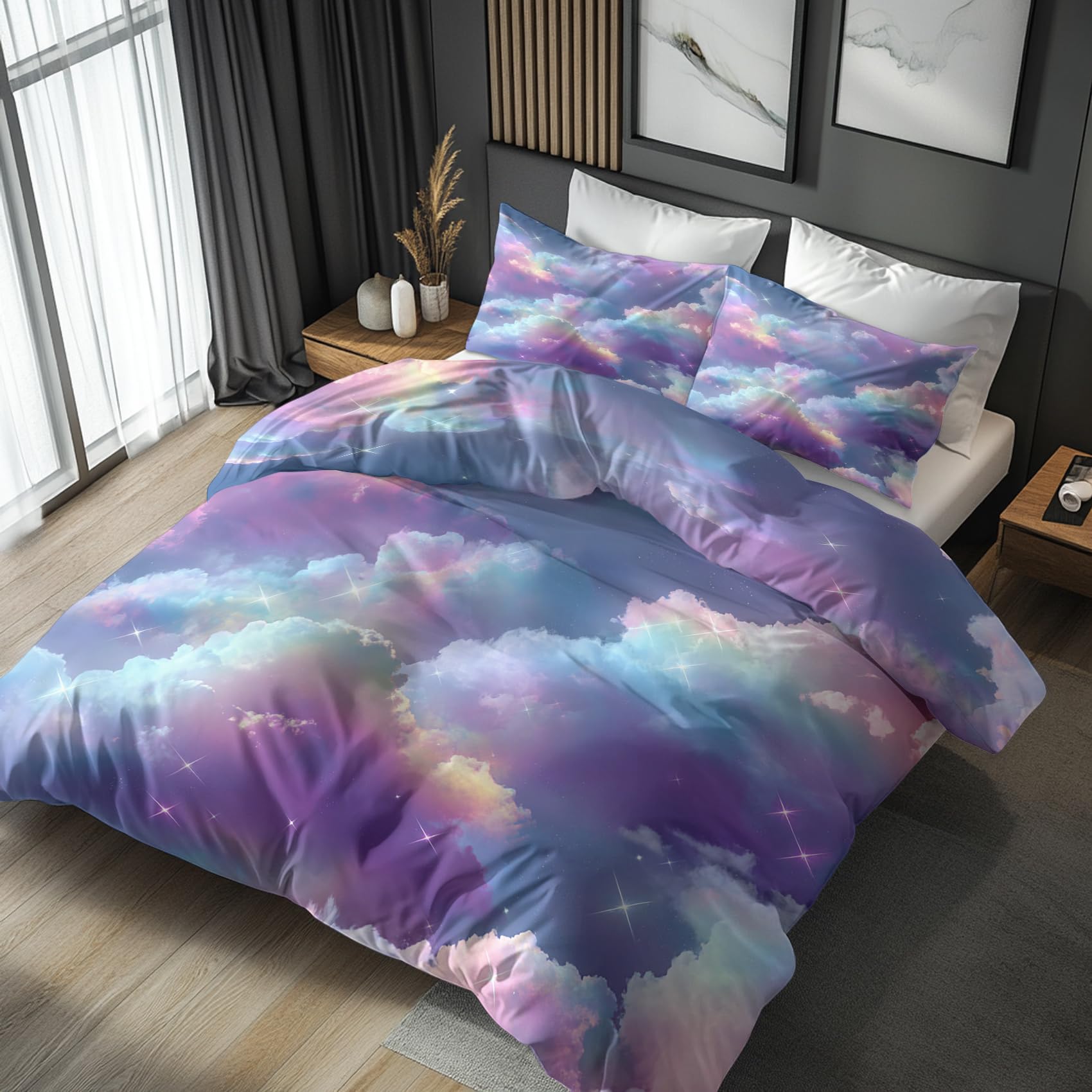 Generisch Himmel Bettwäsche 135x200 2er Set Deckenbezug, Geschenk