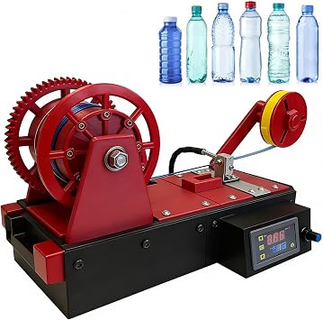 3D Printing Filament Making Machine, Desktop Filament Recycler Extruder Maker with LCD Digital Display, Temperature & Speed Adjustable, PET Bottle Recycling Machine for Home, Small Studios Red