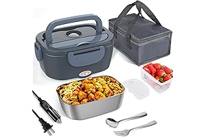 Electric Lunch Box Food Heater: 60-80W Portable Heated Lunch Boxes for Adults...