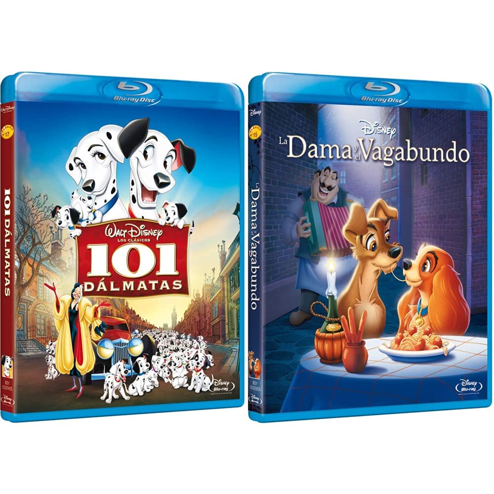 Regalo ideal: 101 Dálmatas y La Dama y el Vagabundo pack Blu-ray