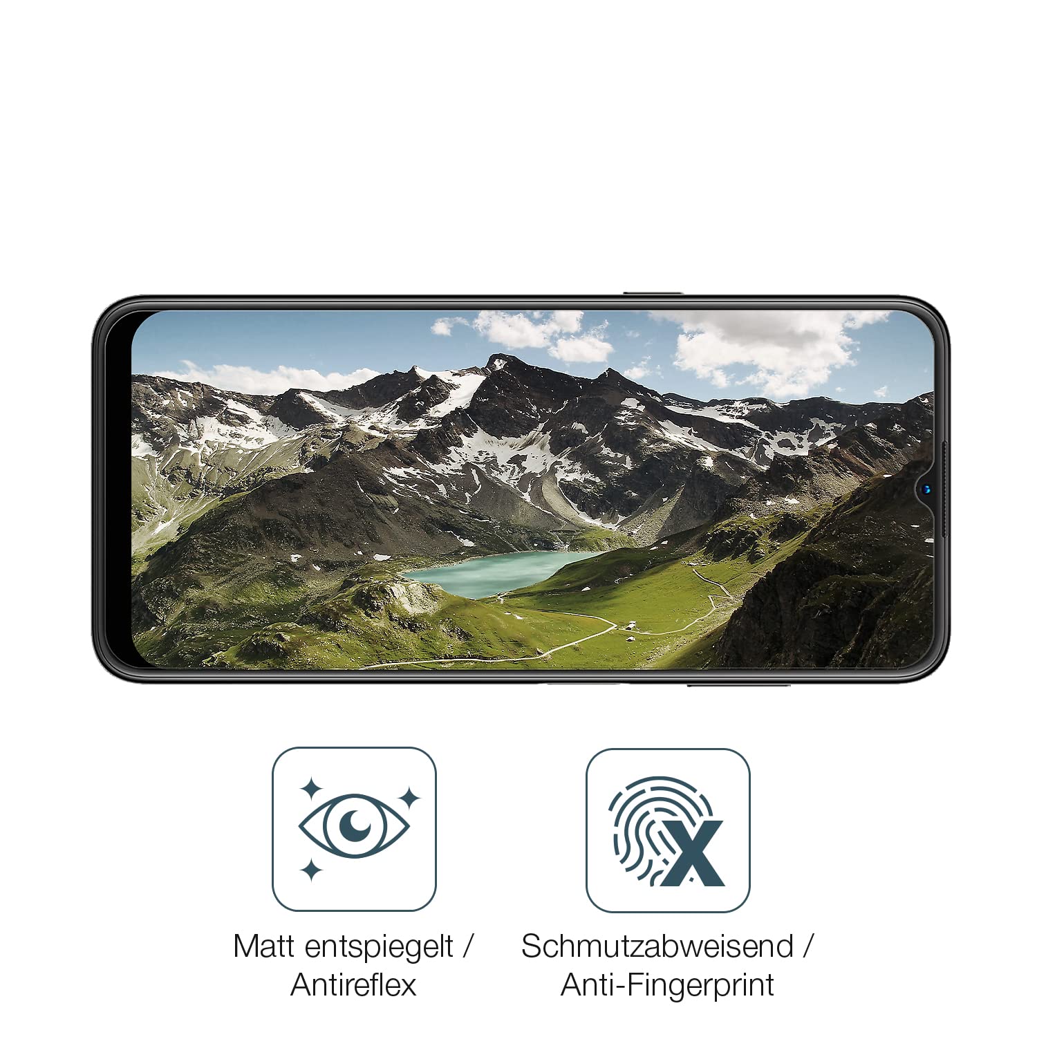 Dipos Pellicola Protettiva Privacy 4 Lati Per Sony Xperia XA1 – Anti-sguardi, Resistente Ai Graffi, Made In Germany