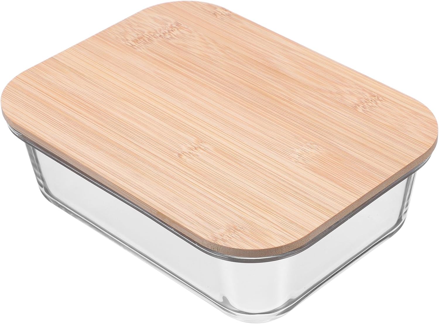 Lid Glass Bento Box 1520ml Food Container Portable Lunch Holder Leakproof Storage for Outdoor Meal Prep