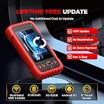Launch OBD2 Scanner CRP123X V3.0 Elite, 2026 Mise à jour gratuite à vie Outil de diagnostic Scan Code de moteur de voiture lecteur avec huile/Brake/SAS/BMS/D.P.F/ABS Saignement/Réinitialisation des gaz, Auto VIN