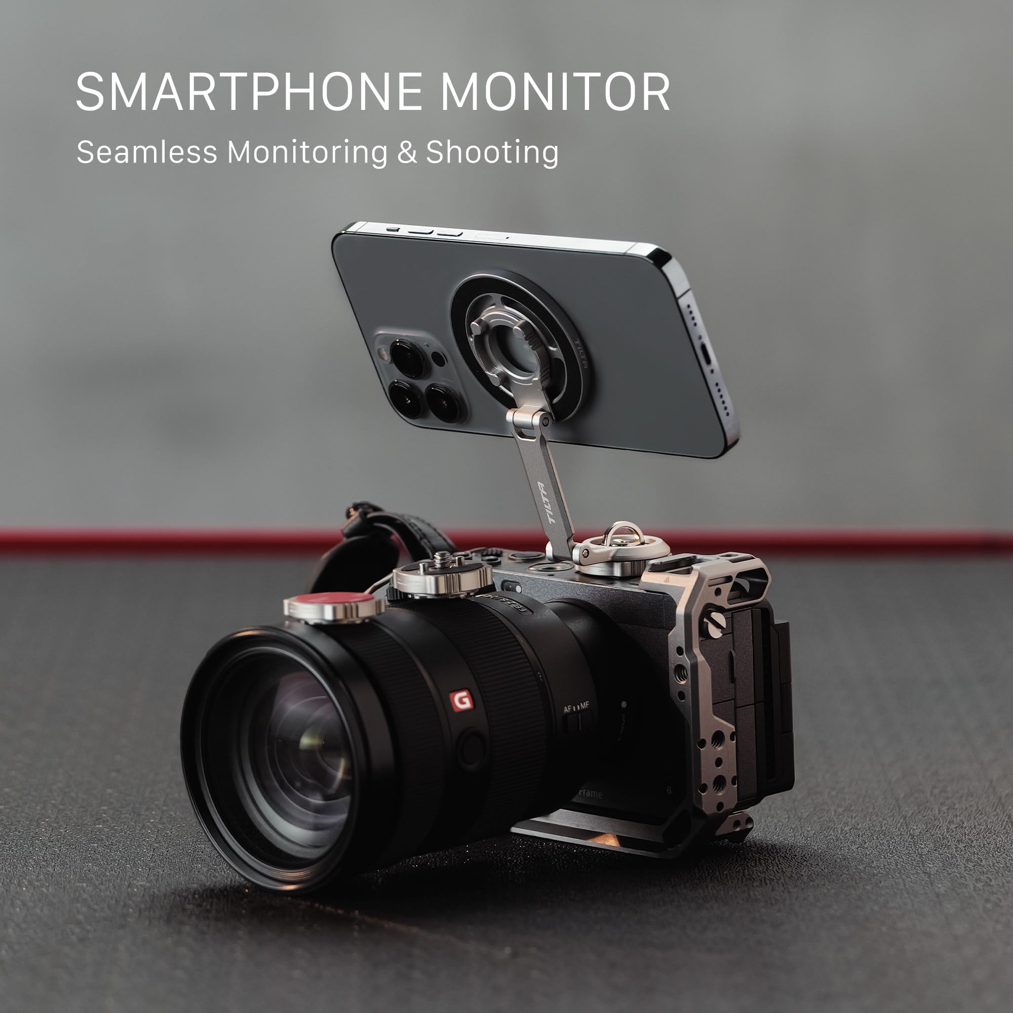 Tilta Kit di montaggio articolato magnetico – grigio titanio | supporto per smartphone e power bank con scarpa fredda, 1/4"-20 | braccio multiasse per fotocamera Rigs, monitoraggio wireless, vlogging