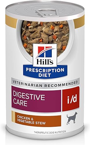 Miniatura 1 de Hill's Prescription Diet id Digestive Care Alimento enlatado para perros con pollo y verduras, dieta veterinaria, 12.5 onzas, paquete de 12