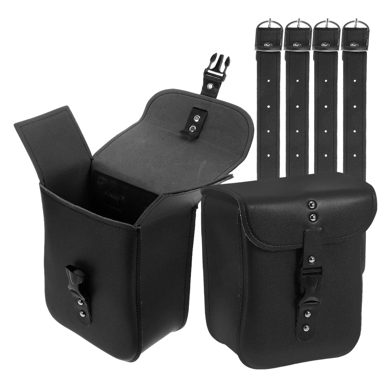 Sacoche de vélo électrique rangement guidon pochette PU rigide