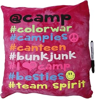 Camp Autograph Pillows Camp # Pillow Pink