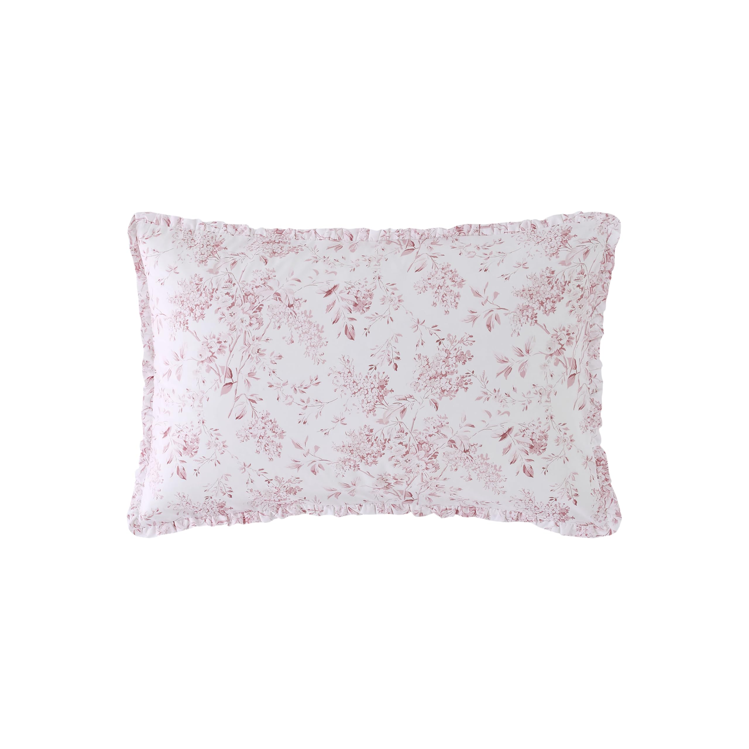 Rachel Ashwell Dusky Pink Shabby Chic Chelsea100% Cotton Duvet Cover Set In 180 Thread Count (Standard Pillowcases Pair: 50Cm 75Cm)