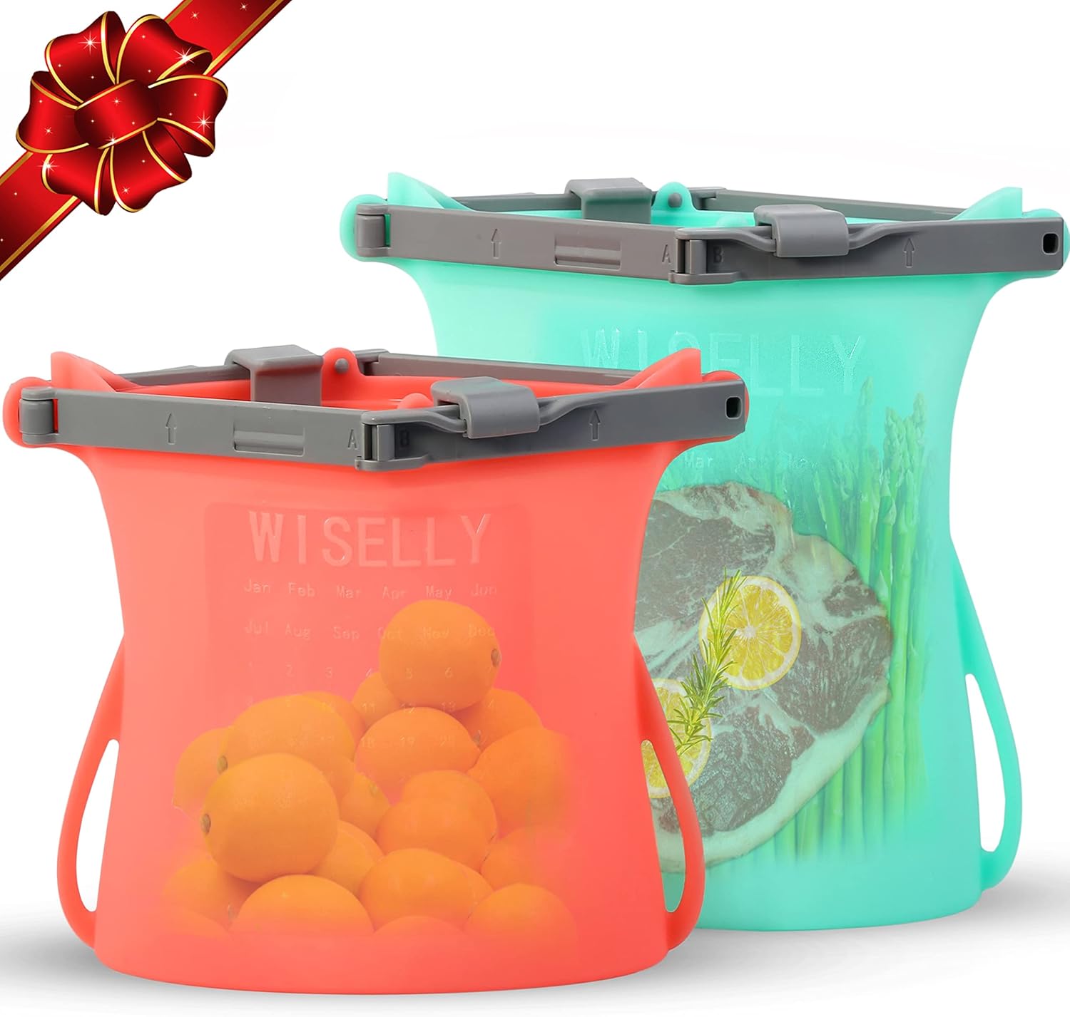 Gallon Reusable Premium Silicone Freezer Dishwasher Safe