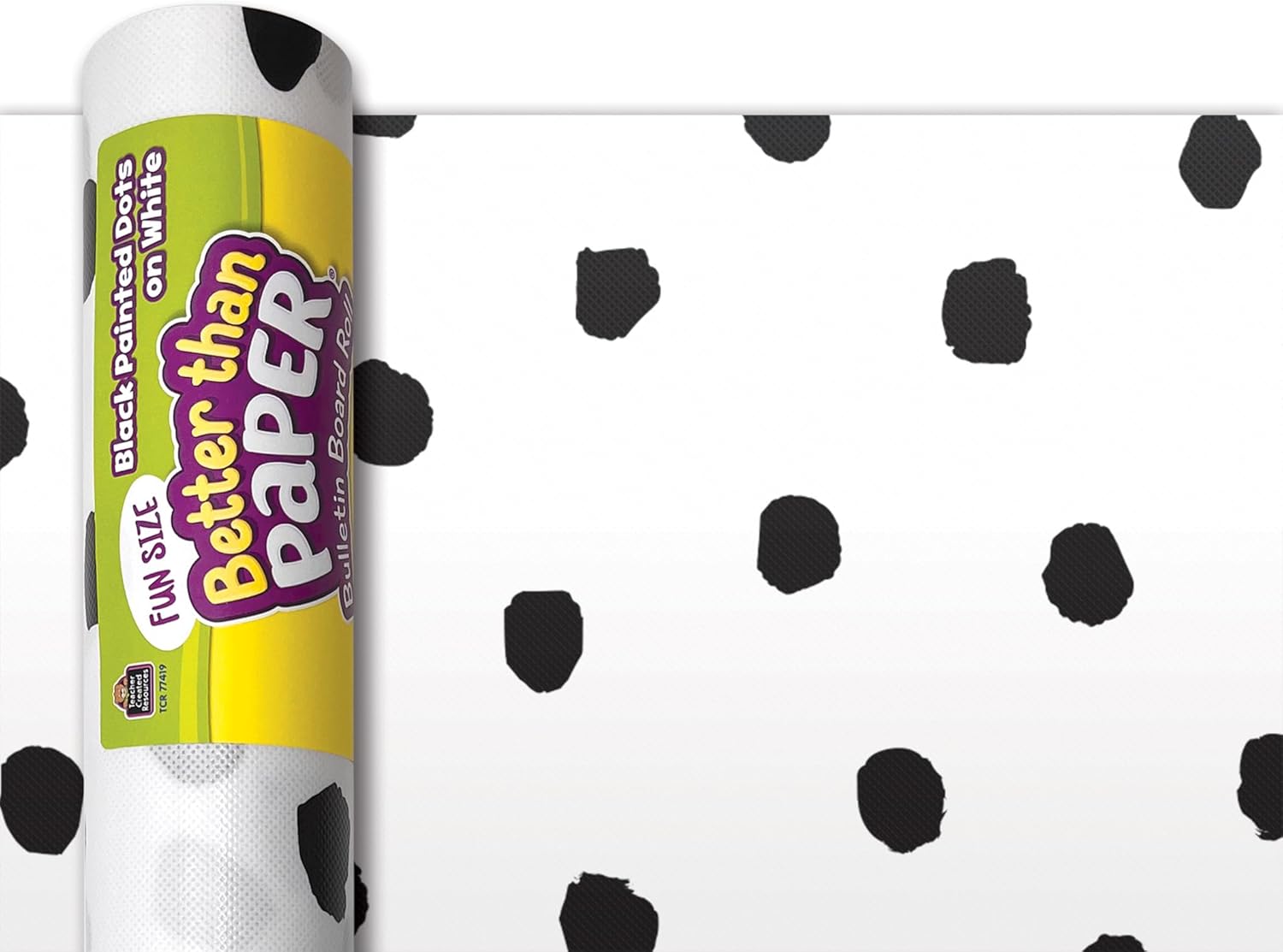 Teacher Created Resources Fun Size Black Painted Dots on