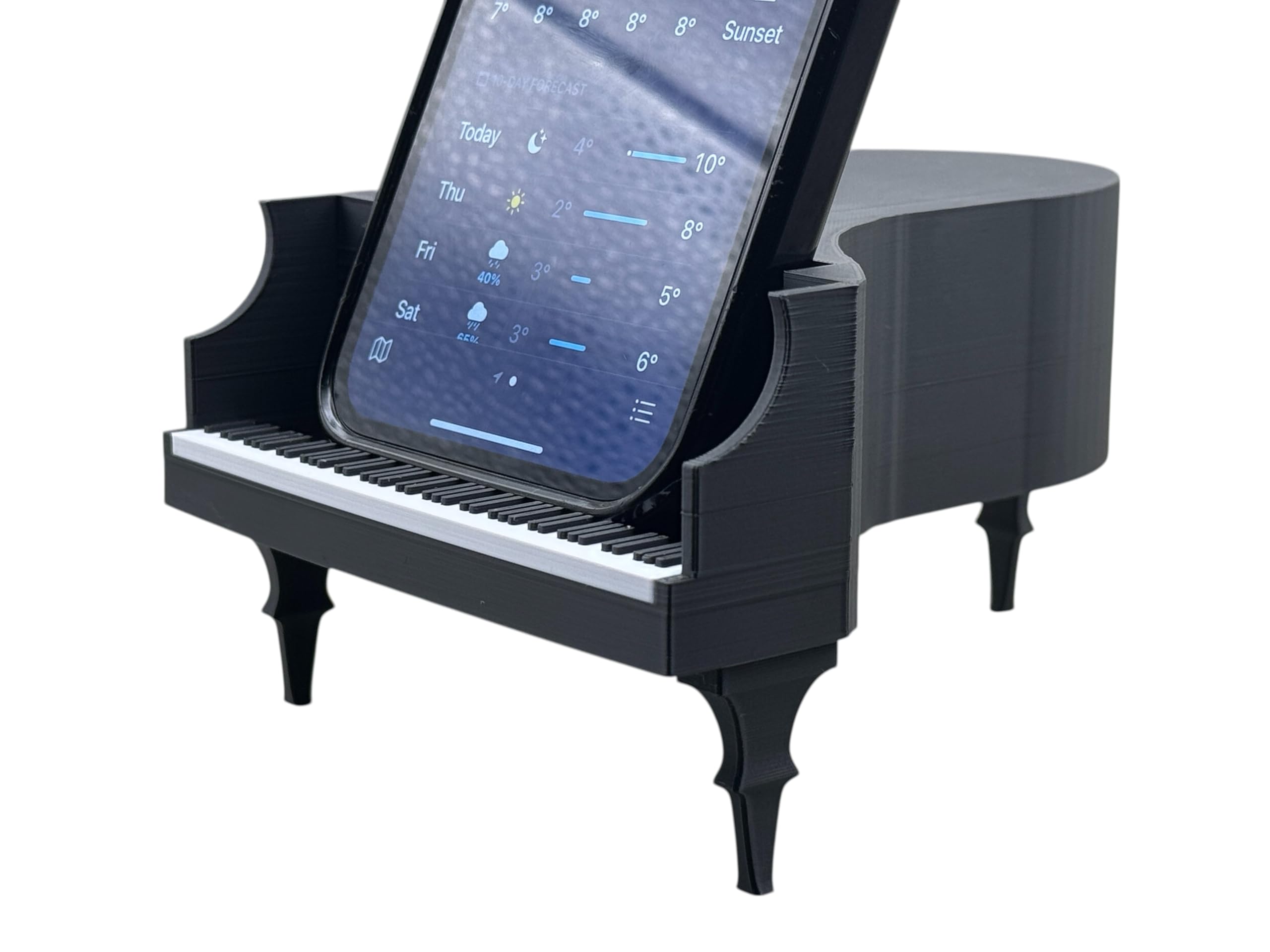 Support de téléphone bébé à queue de piano PianoPerch™ : le cadeau parfait pour musicien