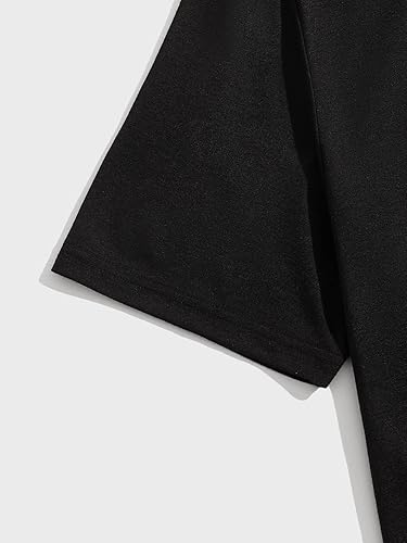 Miniatura 5 de GORGLITTER Conjunto de 2 piezas de camiseta gráfica de manga corta para hombre, estampado hawaiano con cordón y pantalones cortos