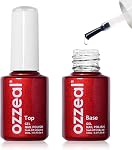 Ozzeal Neon Gel Polish, 0.5 Fl Oz Neon Red Gel Nail Polish Spring Summer Soak off LED UV Gel Nail Polish Art Starter Manicure Salon DIY Nail Gel Polish Kit