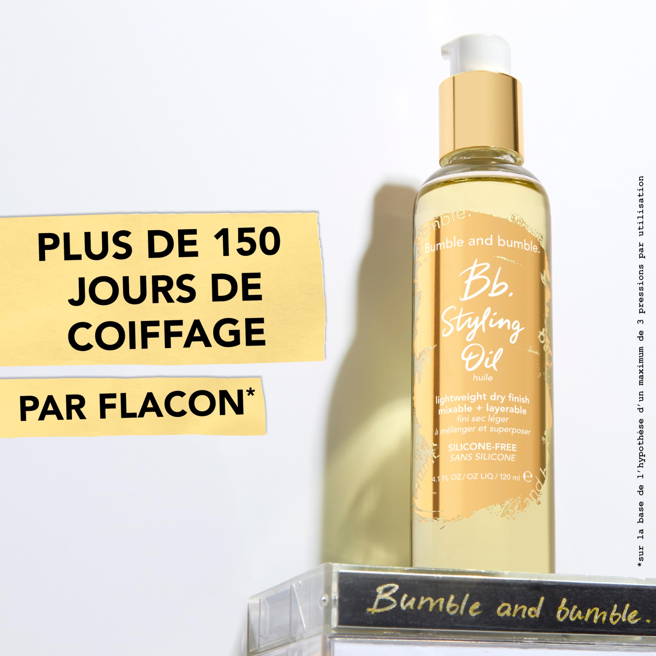 Bumble and bumble. Styling Oil Huile cheveux prévient la formation des pointes fourchues + anti-frisottis