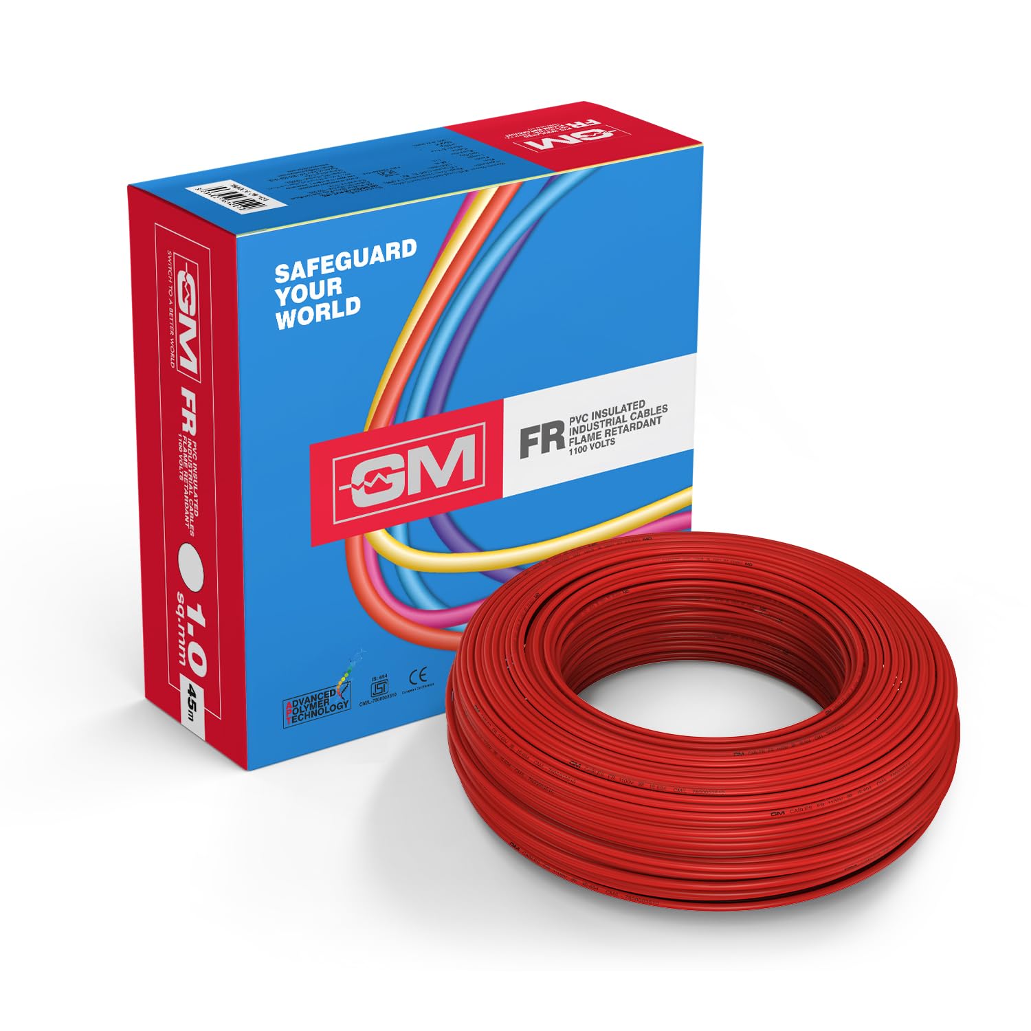 GM Flame Retardant Wire 1.5 Sq mm - 45 Meter Yellow PVC Insulated Copper Cable for House Wiring, Industrial & Automotive Use — Amazon image 22