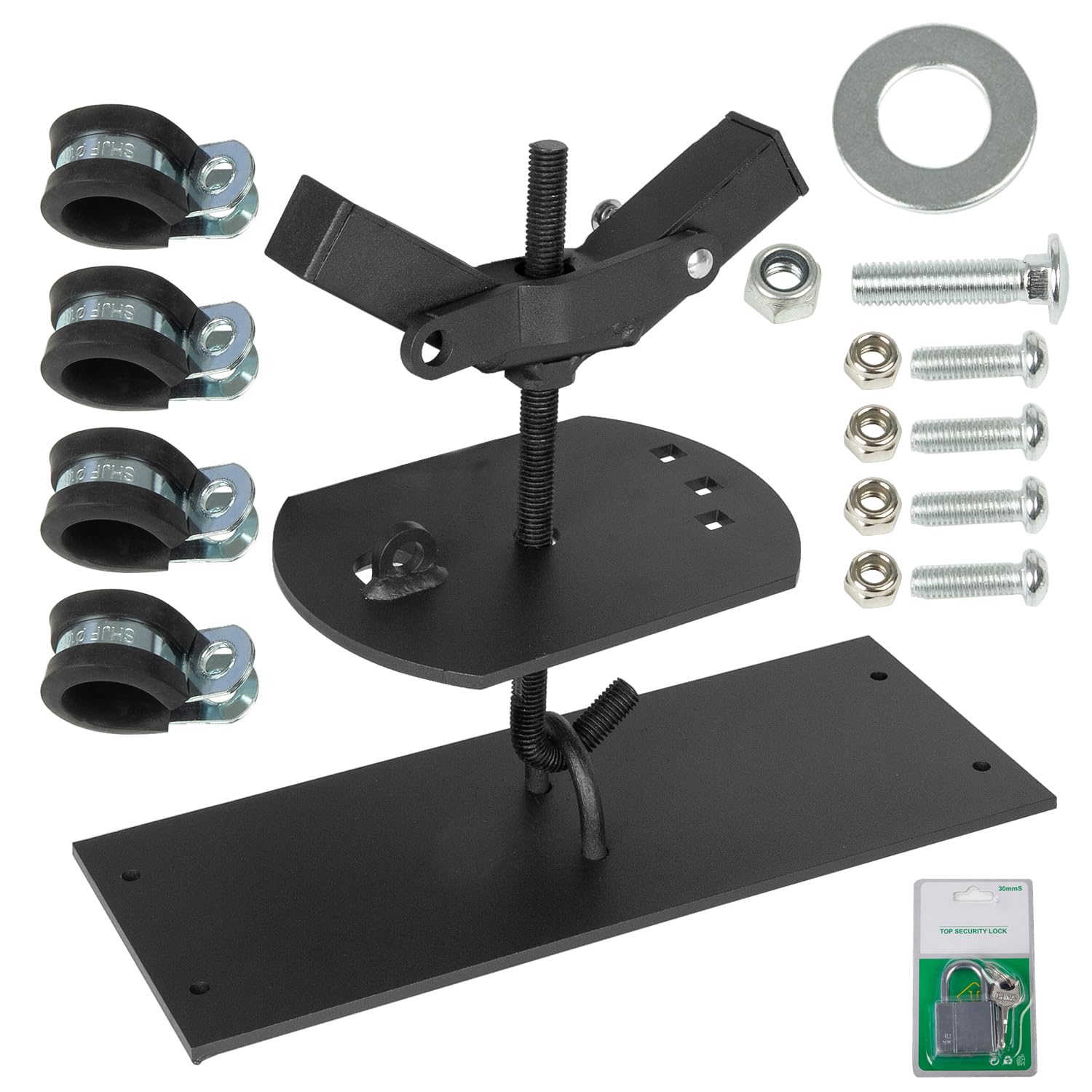 Photo 1 of RANSOTO Universal Steel Roof Racks Spare Tire Carriers- Tire Mount Lock for Spare Tires up to 35 inches