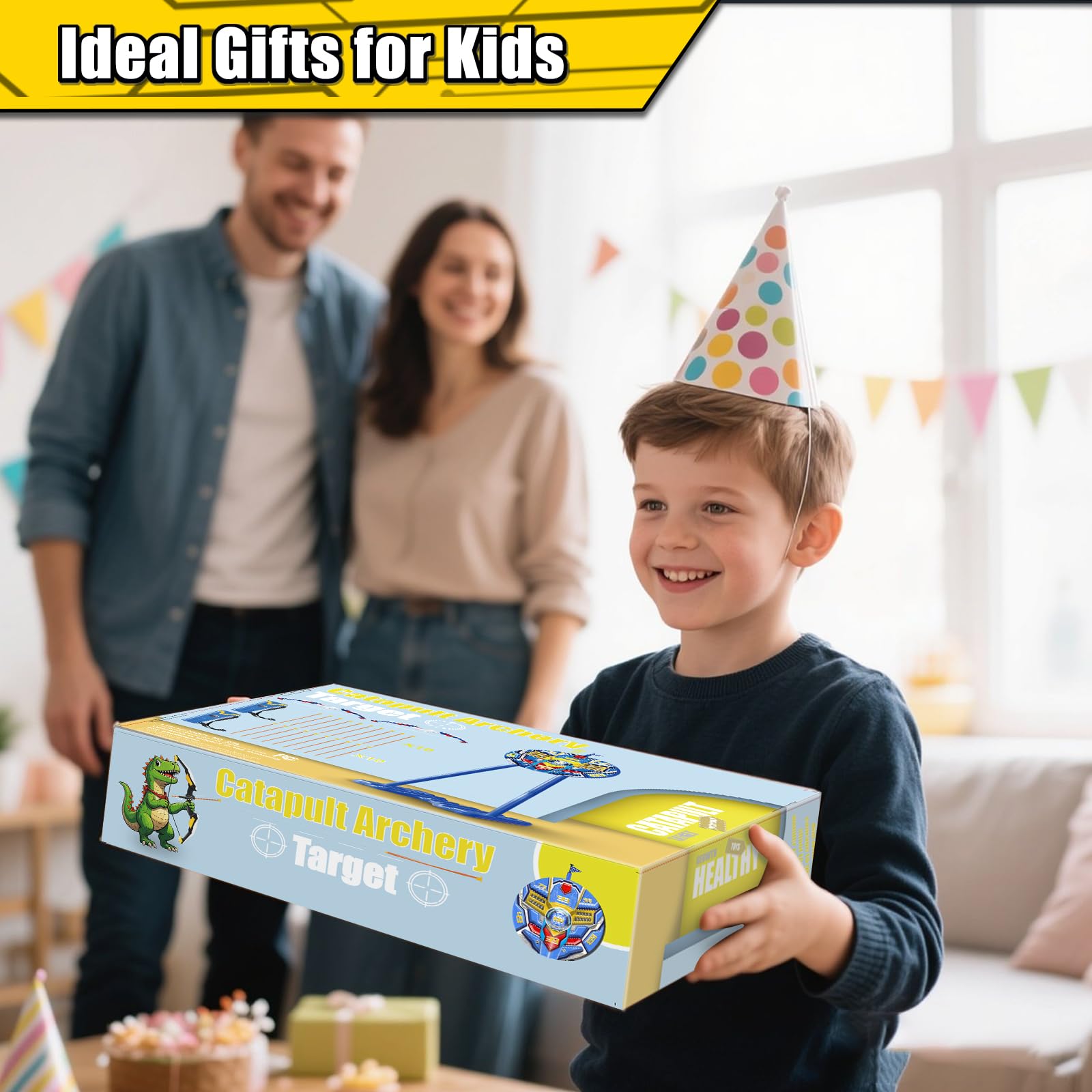 DX DA XIN Set di 2 frecce e arco per bambini, con luce a LED, con bersaglio in piedi, 20 frecce a ventosa e 2 faretine per sport all'aria aperta, regalo per ragazzi dai 4 ai 12 anni