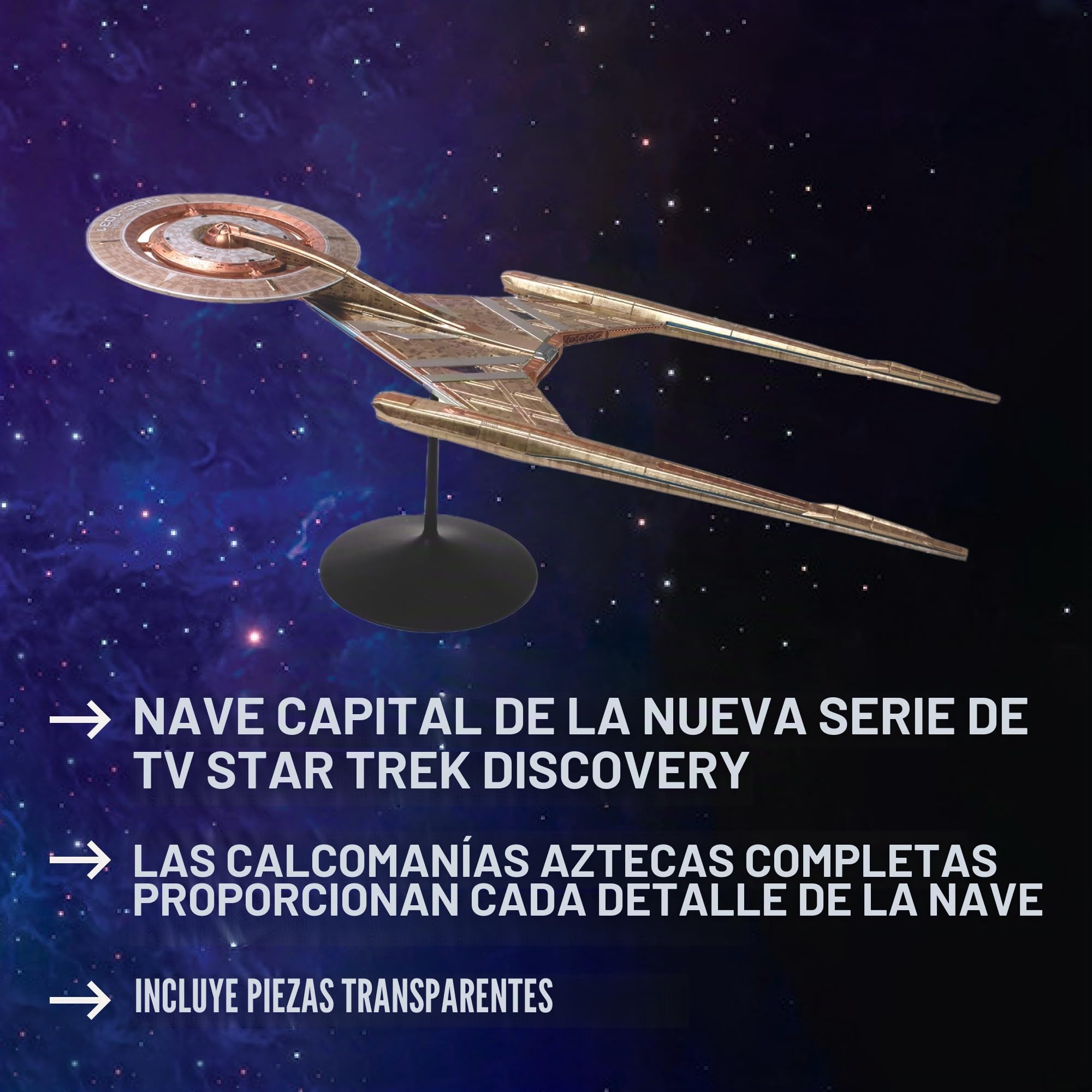 Polar Lights AMT Ertl POL961M/12 1/2500 Star Trek USS Discovery Model Kit, varios