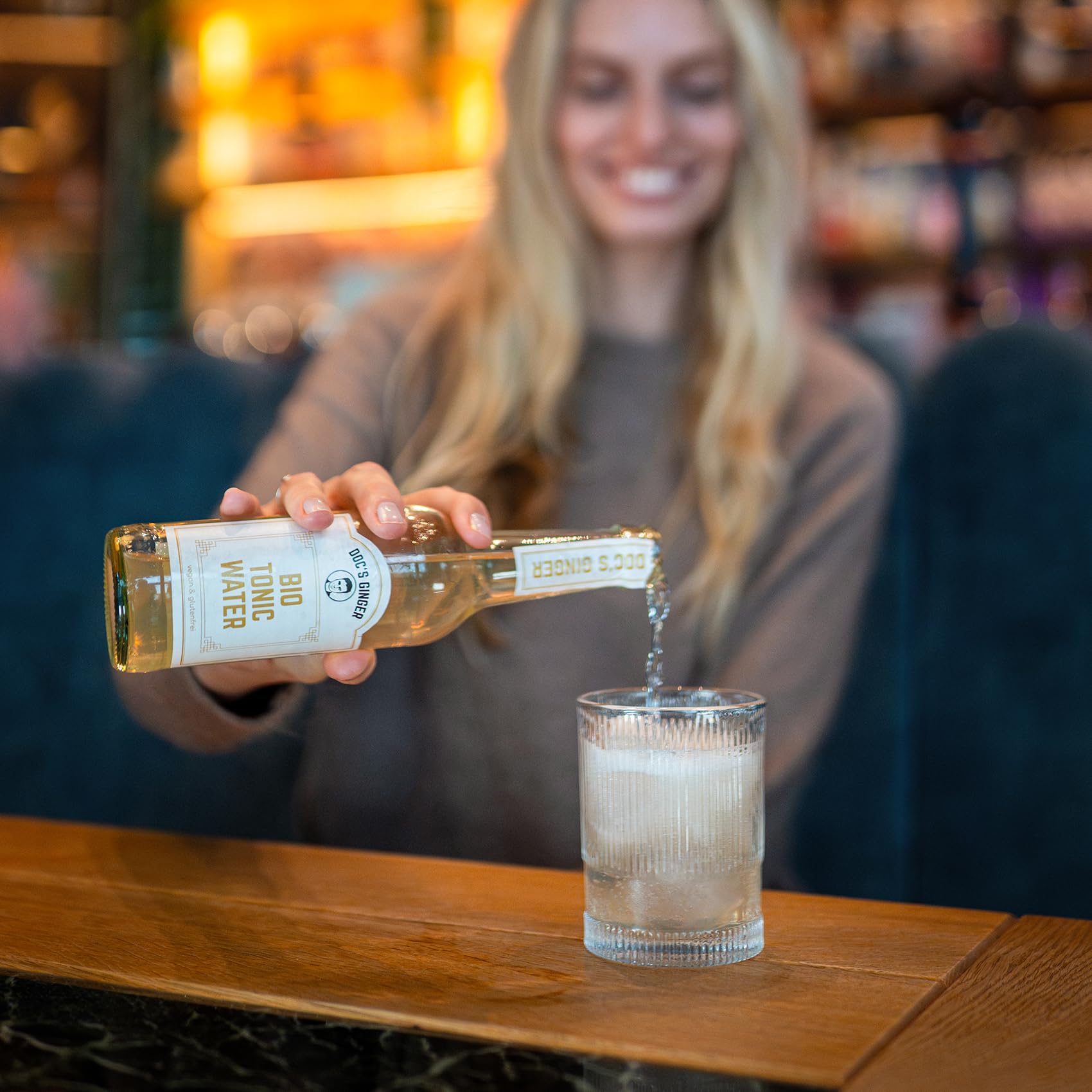 Doc’s Ginger Premium Bio Tonic Water | mit Ingwer, natürlicher Chinarinde & frischen Zitrusakzenten | vegan & glutenfrei | 12 x 330ml