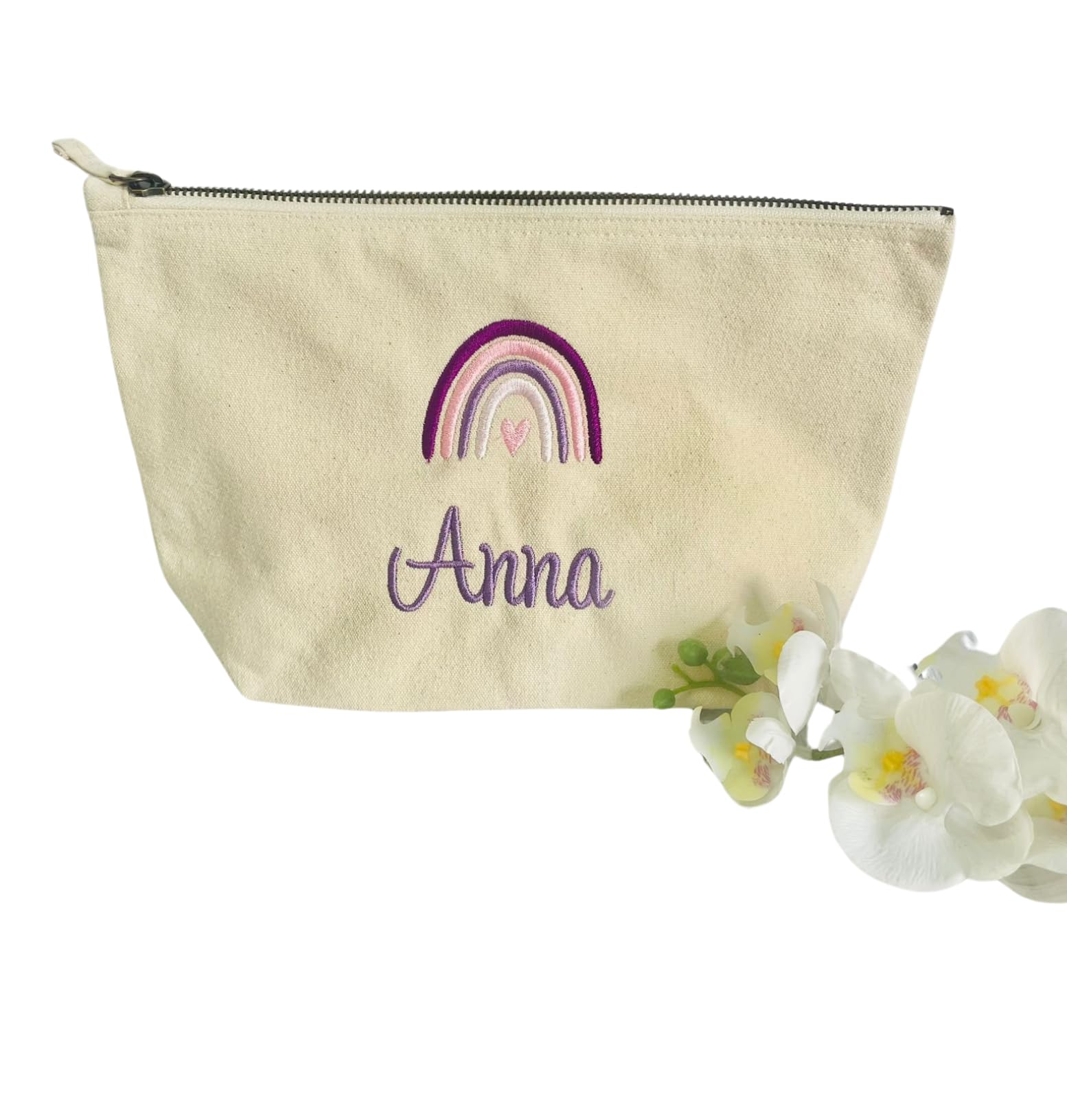 CrisArt Pochette porta pannolini personalizzata con nome e disegno, beauty da viaggio per neonata, idea regalo nascita