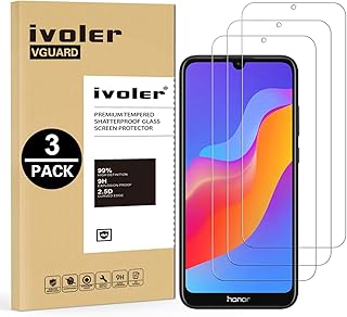 VGUARD [3 Unidades] Protector de Pantalla para Huawei Honor 8A / Huawei Y6 2019 / Huawei Y6 Pro 2019, Cristal Vidrio Templado Premium para Huawei Honor 8A / Huawei Y6 2019 / Huawei Y6 Pro 2019