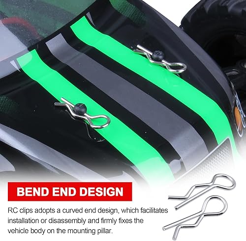 Miniatura 3 de Hobbypark Clips de carrocería de coche a control remoto, pasadores flexibles para 15th 18th escala Traxxas 110 camión Rally Buggy Baja Shell piezas