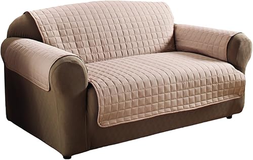 Miniatura 2 de Elegance Linen - Protector de muebles para mascotas y niños, funda antideslizante de microfibra, sofá natural