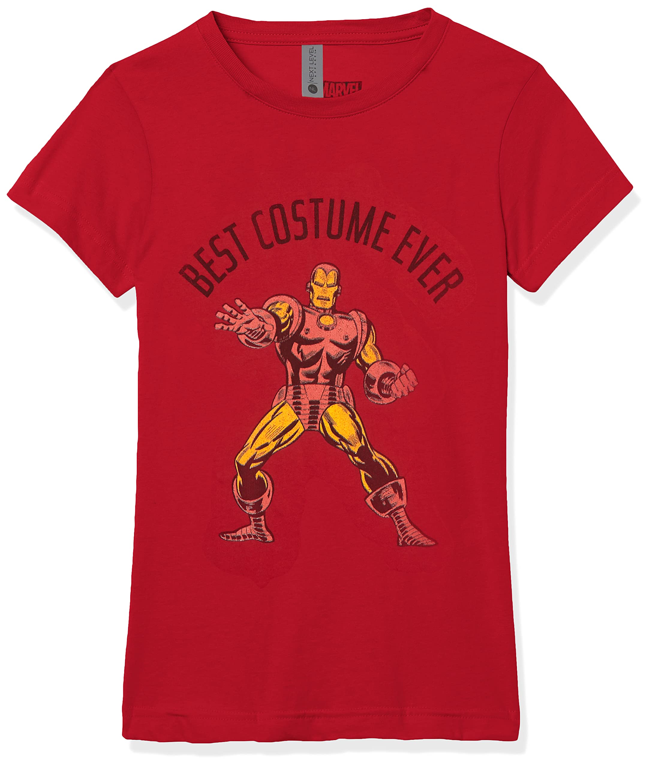 Marvel El Mejor Disfraz de Iron Man Camiseta, Rosso, XL para Hombre