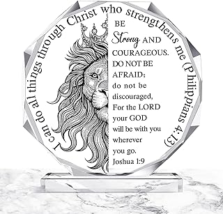 Kigley Christian Religious Inspirational Gifts for Women Men Thank You Appreciation Gifts Signs Catholic Bible Verses Thank You Signs for Home Office Desk Decor(Men)