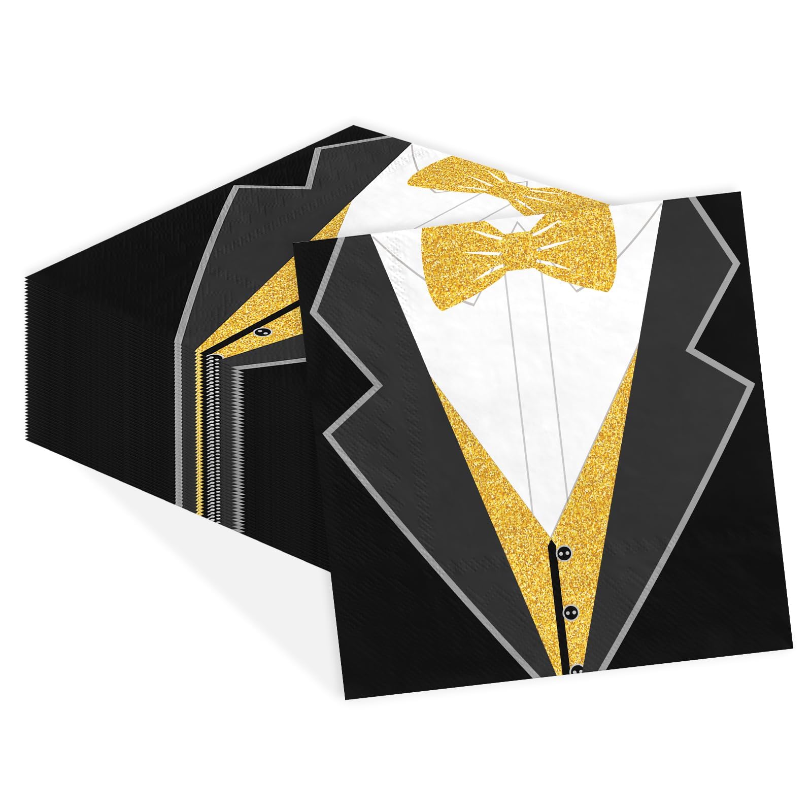 50 Pcs Groom to Be Paper Napkins 6.5 x 6.5 Inch Groom Shower Dinner Napkins