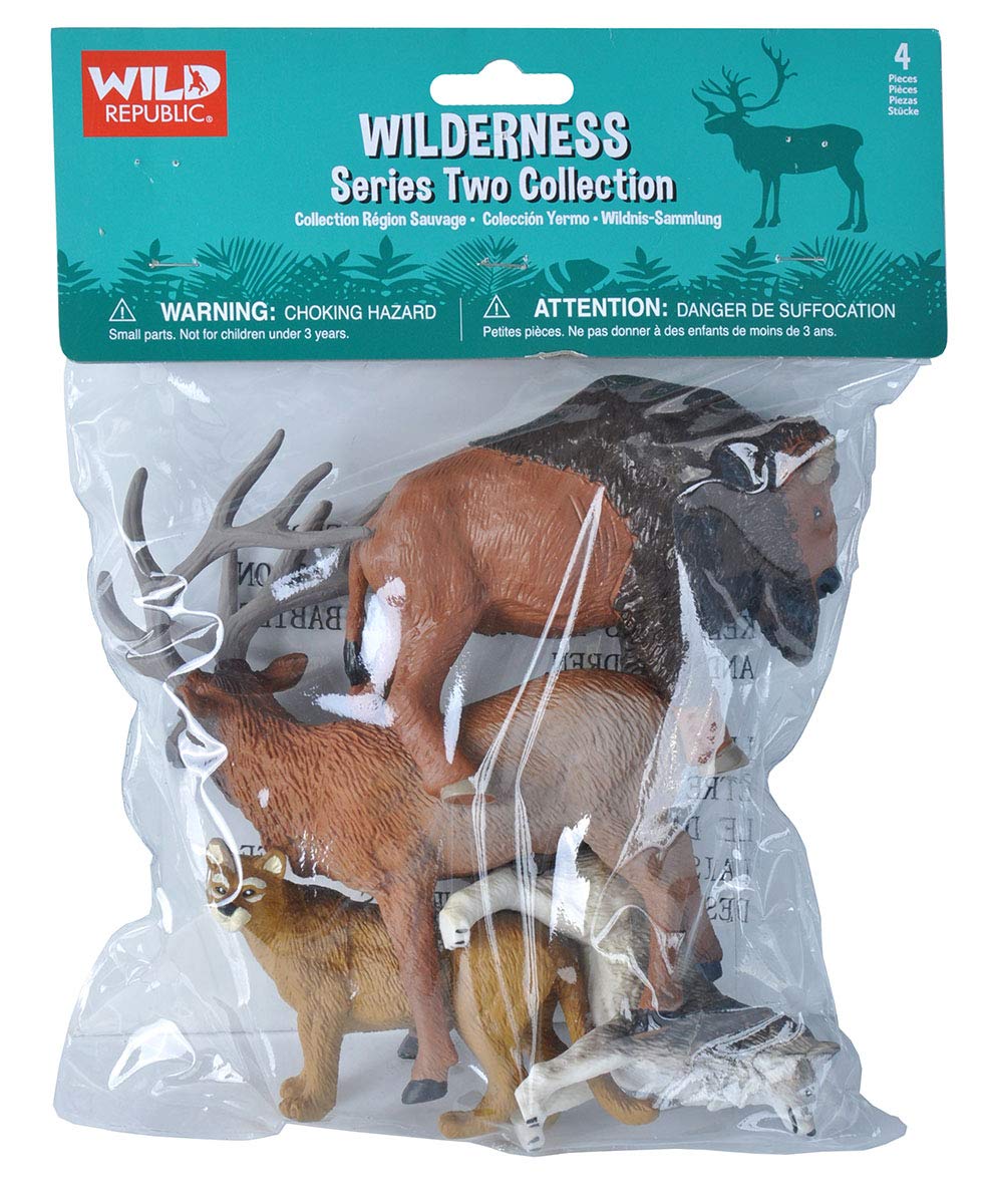 Amazon.com: Wild Republic Wolf, Bison, Cougar, Elk, Kids Gifts