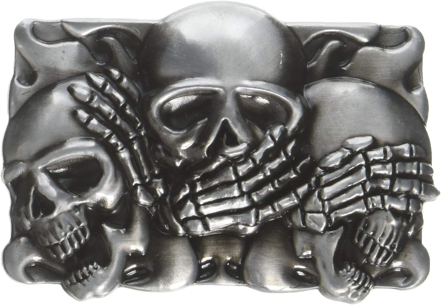 Brand:e&b NEW Casino Three Smiling Skulls Belt Buckle Cs-041bk