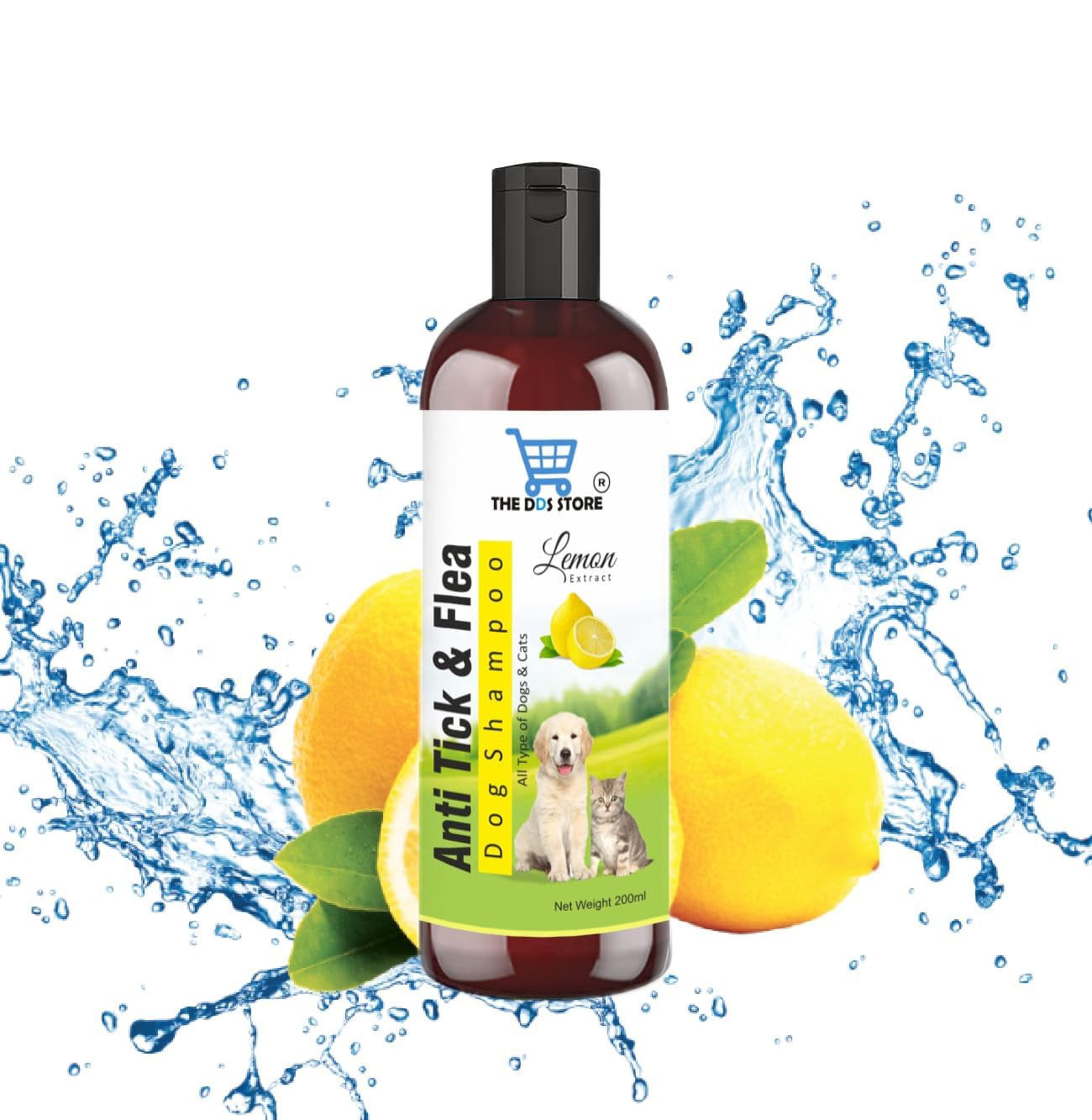 The DDS Store All Breed Dog Shampoo | Animal Grooming, Deodorising, Deep Cleaning and Moisturising Shampoo 200ml (Anti Tick & Flea (Lemon)) (B0CCJVRK2K) Amazon Price History, Amazon Price Tracker