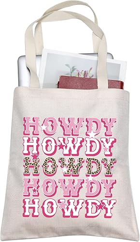 TOBGB Howdy Gift - Bolsa de mano inspirada en Howdy Western Gifts Western Country Southern Cowgirl Gifts Western Cowgirl