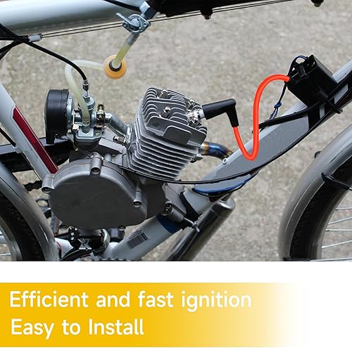 Miniatura 2 de HIAORS Kit de bujías de encendido CDI para bicicleta motorizada de 80 cc, bobina magnética, kit de bujías para motor de 50 cc 49 cc de 2 tiempos