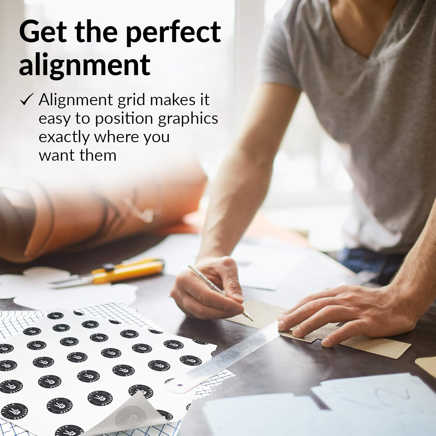 Transfer Paper Sheets for Vinyl 20 Pieces Clear 12"x 12" Transfer Tape Sheet