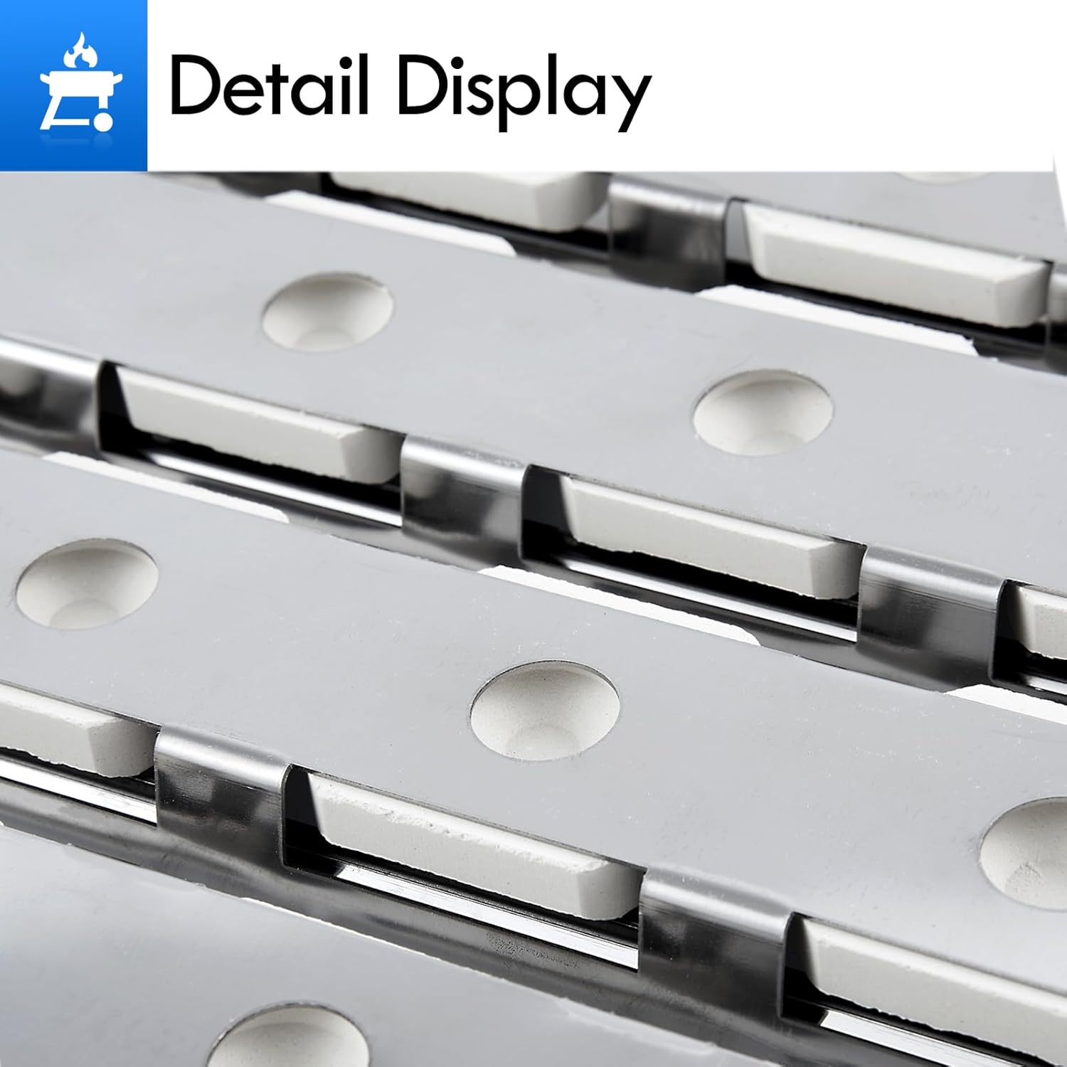 Ceramic Briquette Tray Replacement Parts for Wolf 36in Built in Grill Parts Twin Eagles Briquettes OG36 LP NG TEBQ36R-B TEBQ36G-B Briquette Tray Bricks with Heat Plates Rack S21759Y 814554