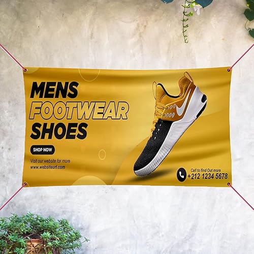 Miniatura 5 de Cartel personalizado de 2 x 5 pies  Cartel de vinilo personalizado para negocios, graduaciones, fiestas de cumpleaños, uso en interiores y