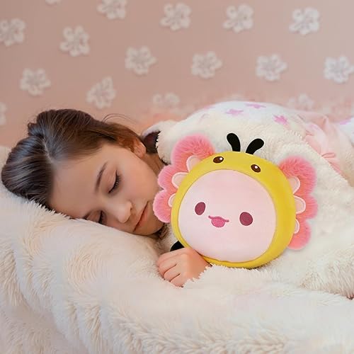 Miniatura 2 de Mewaii - Almohada de peluche linda con forma de ajolote, juguete de peluche Kawaii con ajolote, ajolotes de peluche con disfraz de abeja, regalos