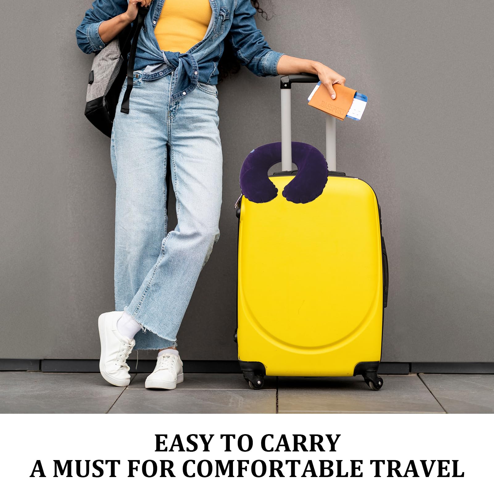 Idocolors 2X Cuscini Gonfiabili Da Capeggio Cuscino Da Spiaggia - Foto 8