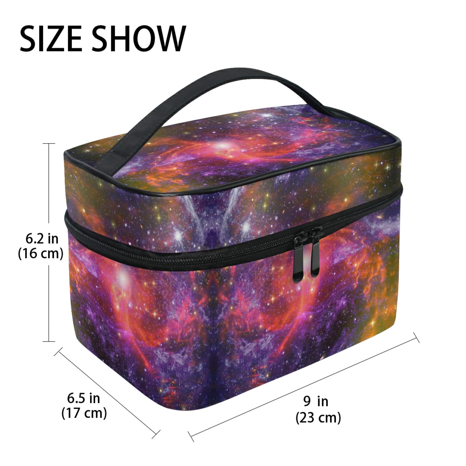 Seehimmel Kosmetiktasche Mit Seestern-Motiv – 23x17x16 Cm, Mit Innenfächern & Netz – Für Make-up & Reisen
