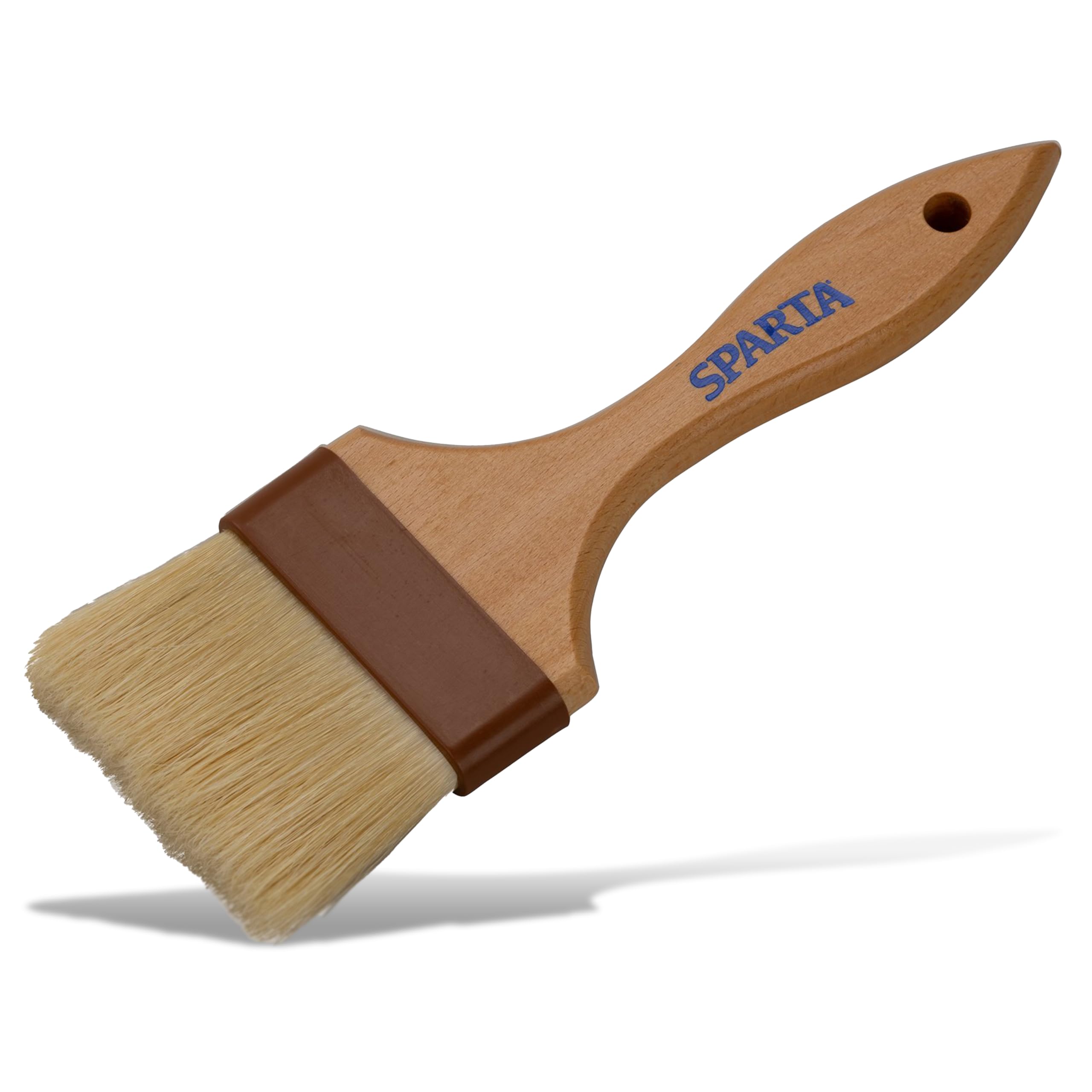 SPARTA Kitchen Basting Brush – 4037500 Basting Brush for Cooking Flat Boar Bristle Brush, Hardwood Handle for Kitchens, Restaurants, Catering, High Heat Food Prep, 3in, Pack of 12