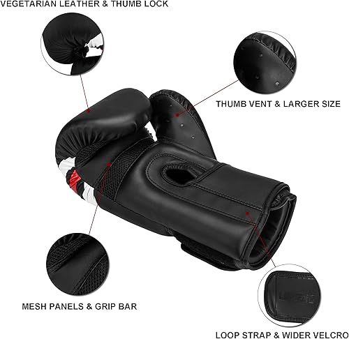 Miniatura 4 de LukBerd Guantes de boxeo para hombres, guantes de boxeo para mujer, guantes de Muay Thai MMA, saco de boxeo, equipo de boxeo, guantes de boxeo,