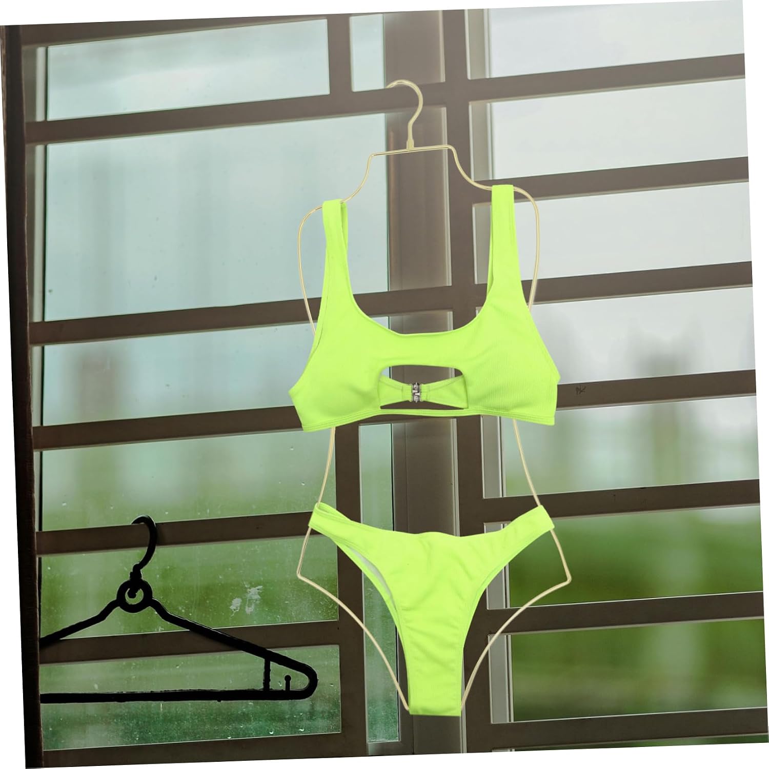 MAGICLULU 2pcs Bathing Suit Storage Hangers Metal Wire Hangers for Women Lingerie Classic Design for Home and Store