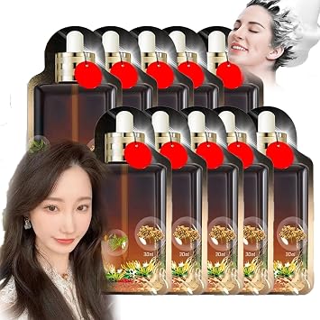 Plant Based Hair Dye Shampoo Bubble Plant Hair Dye Shampoo Fruit Hair Dye Plant Hair Care Essence Plant Extract Non-damage Hair Dye Cream, 30ml 10packs/Box