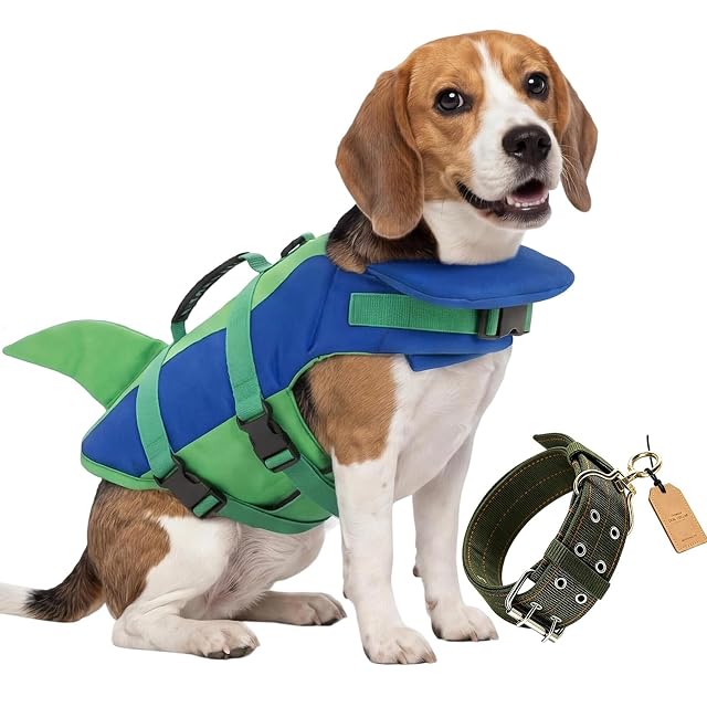 Chaleco Salvavidas para Perros con Flotador para la Barbilla; Tallas XS y XXS; Ideal para natación; Incluye…