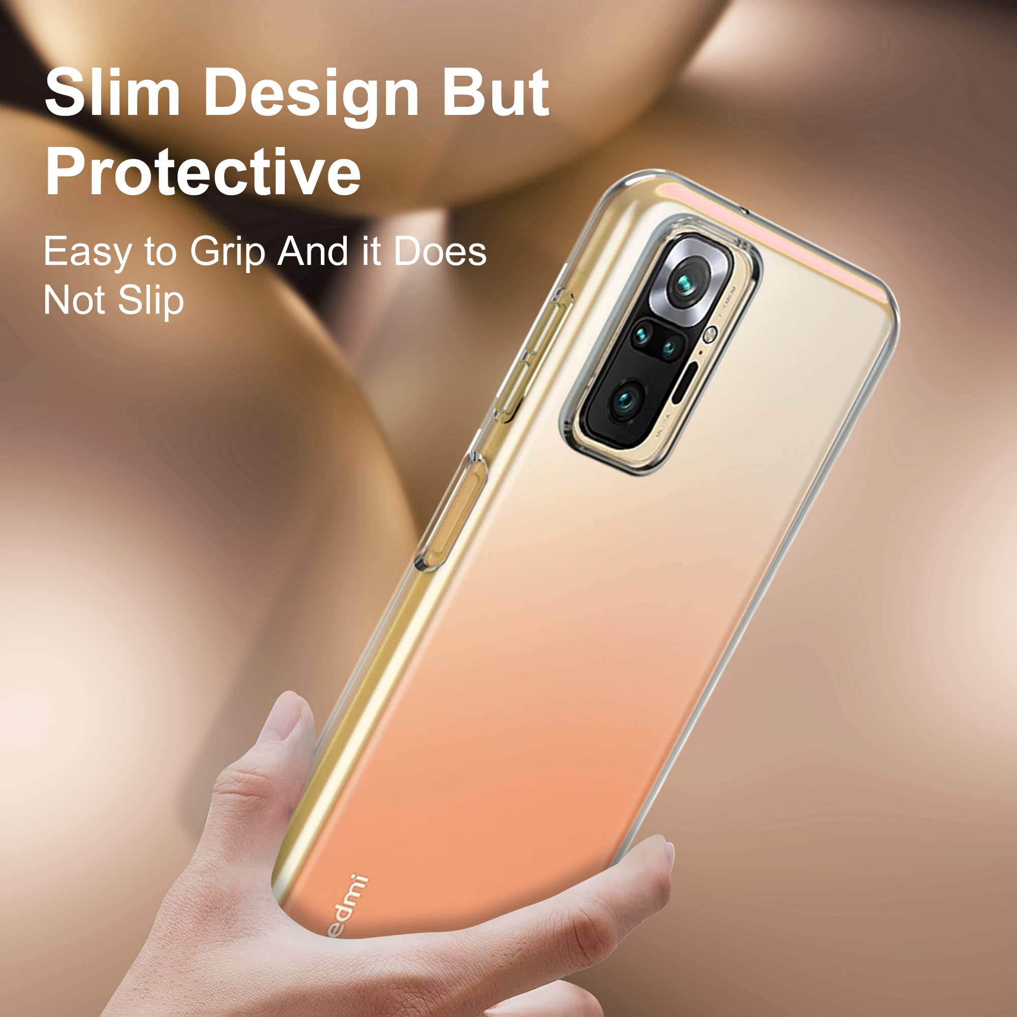 Vauki Coque pour Xiaomi Redmi Note 10 4G/10S 4G avec 2 Pièces Verre