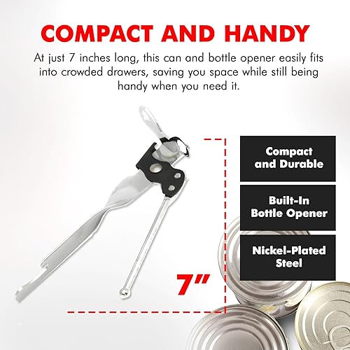 Vista 24 de Chef Craft Select Butterfly - Abrelatas de 4 pulgadas, niquelado