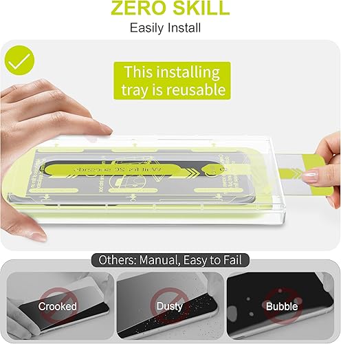 Miniatura 6 de WSKEN Protector de pantalla mate antideslumbrante para iPhone 14 Pro de 6.1 pulgadas [Escudo esmerilado de juego] [Eliminación automática de polvo]