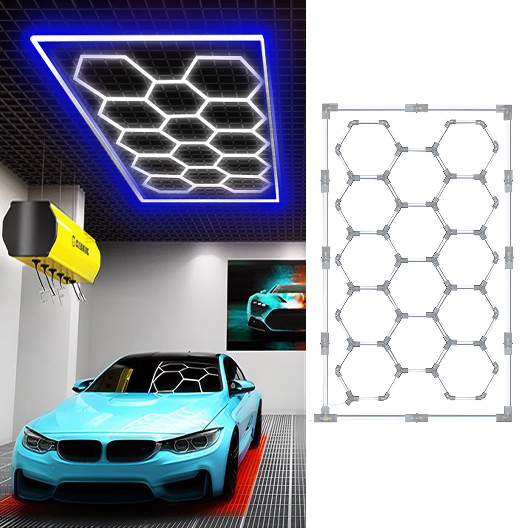 Amazon.co.jp : ガレージライト カラフルLED 洗車室 天井用 110V